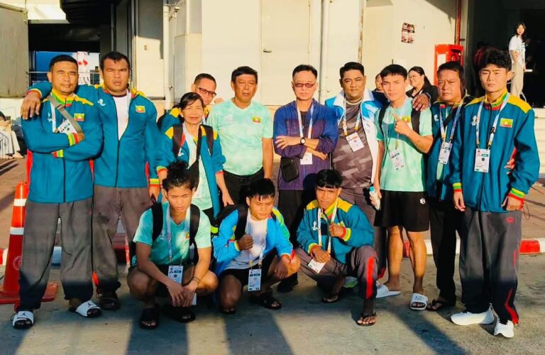 ယနေ့မွေထိုင်း ယှဉ်ပြိုင်ထီုးမည့်အားကစားသမား ၅ဦီးစလုံးဆေးစစ်ဝိတ်ချိန်အောင်မြင်စွာပြီးဆုံး Day(6)